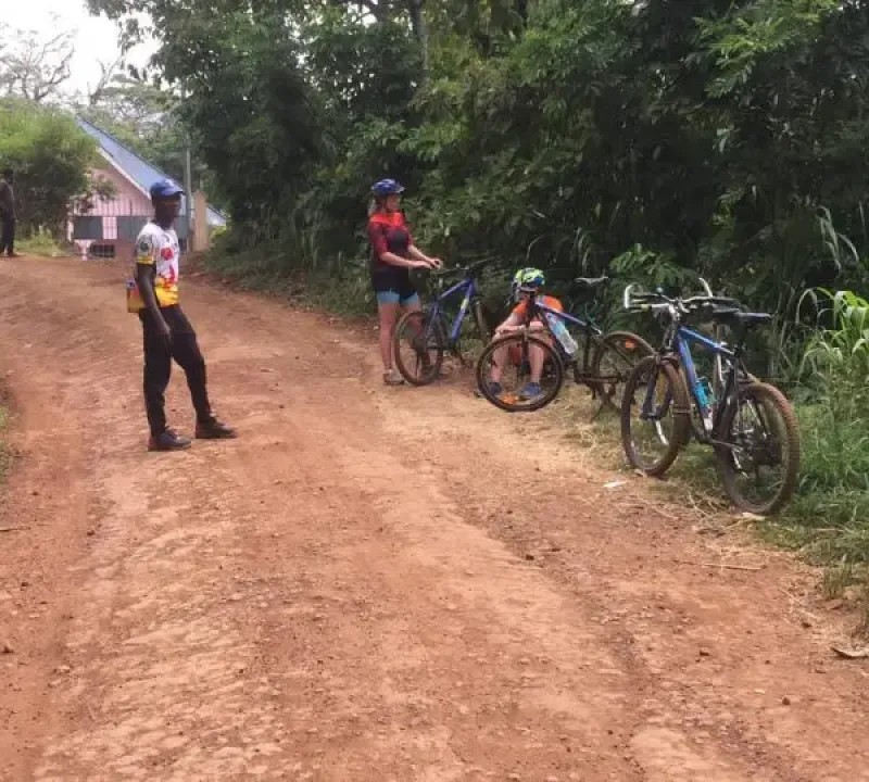 Cycling to Materuni Waterfalls